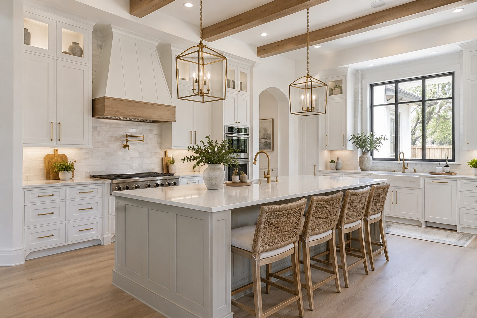 A bright modern North Texas kitchen